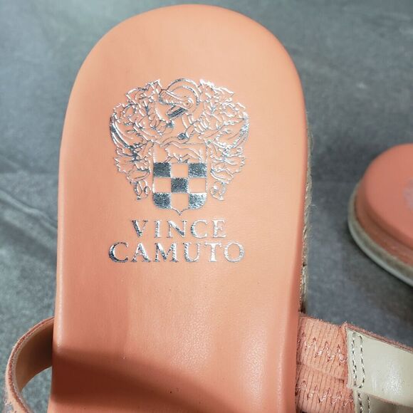 Vince Camuto Shoes Womens 8.5 M Pink Rhinestones Strappy Slide Sandals Rallsan - Picture 9 of 13